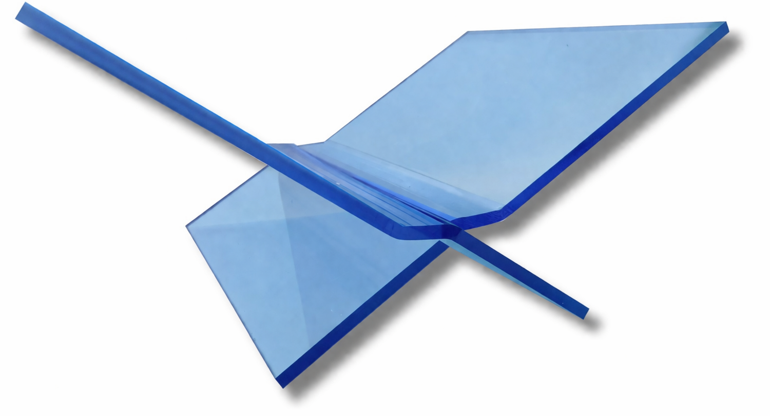 Support à livres en plexiglas moyen design noir mat