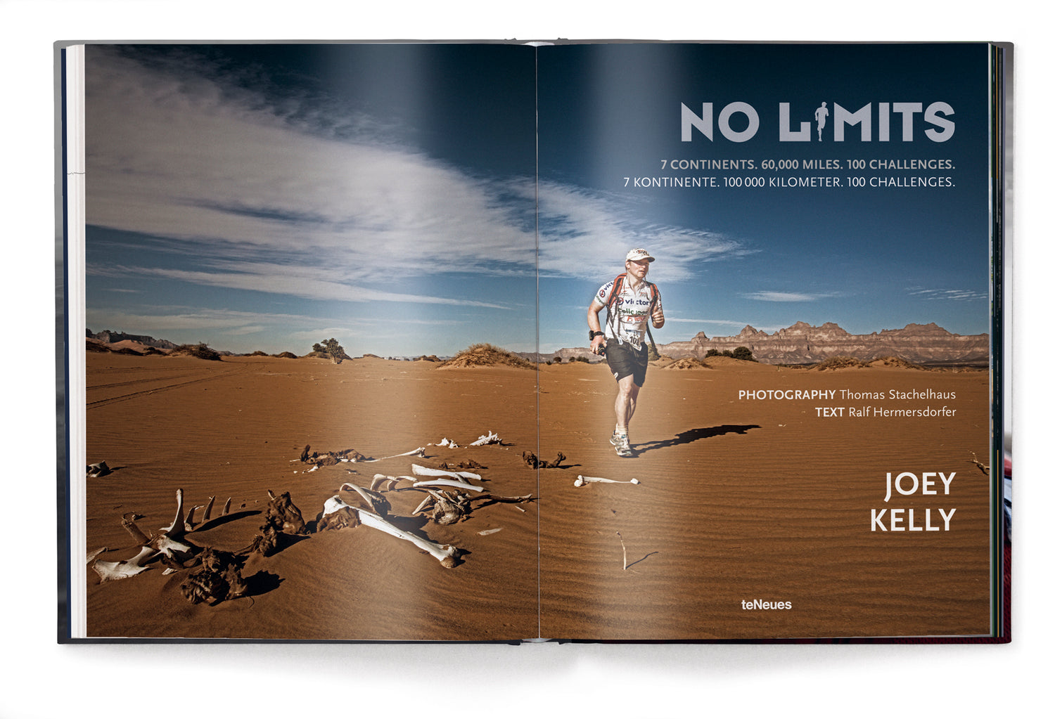 Koffietafelboek No Limits, 7 Continents, 100,000 Kilometers, 100 Challenges