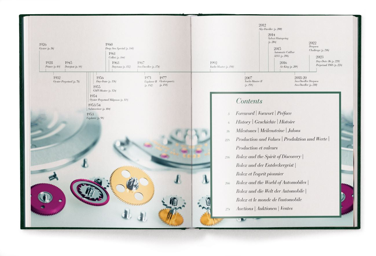 Livre de table basse The Watch Book Rolex, 3e édition mise à jour et étendue par Gisbert L Brunner