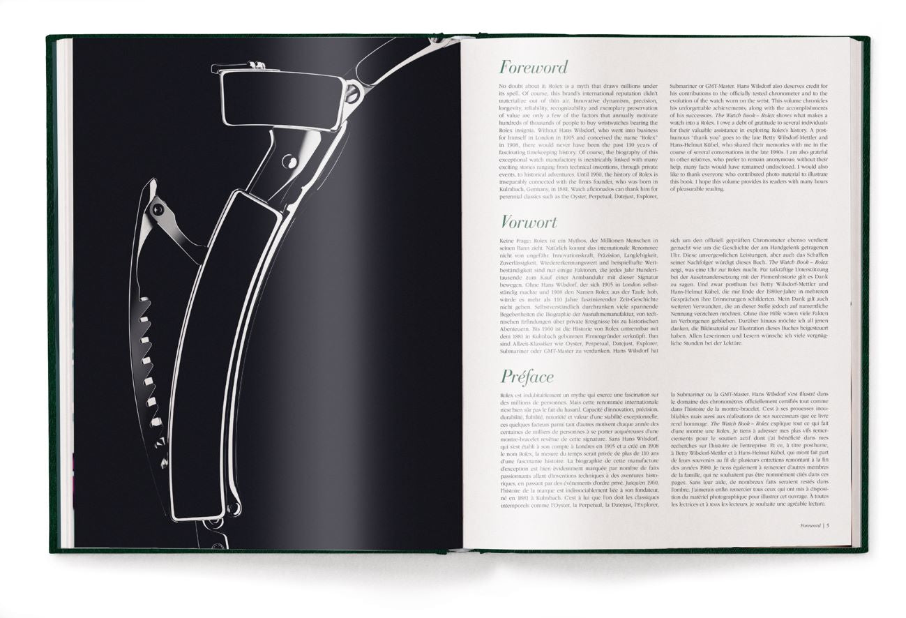 Livre de table basse The Watch Book Rolex, 3e édition mise à jour et étendue par Gisbert L Brunner