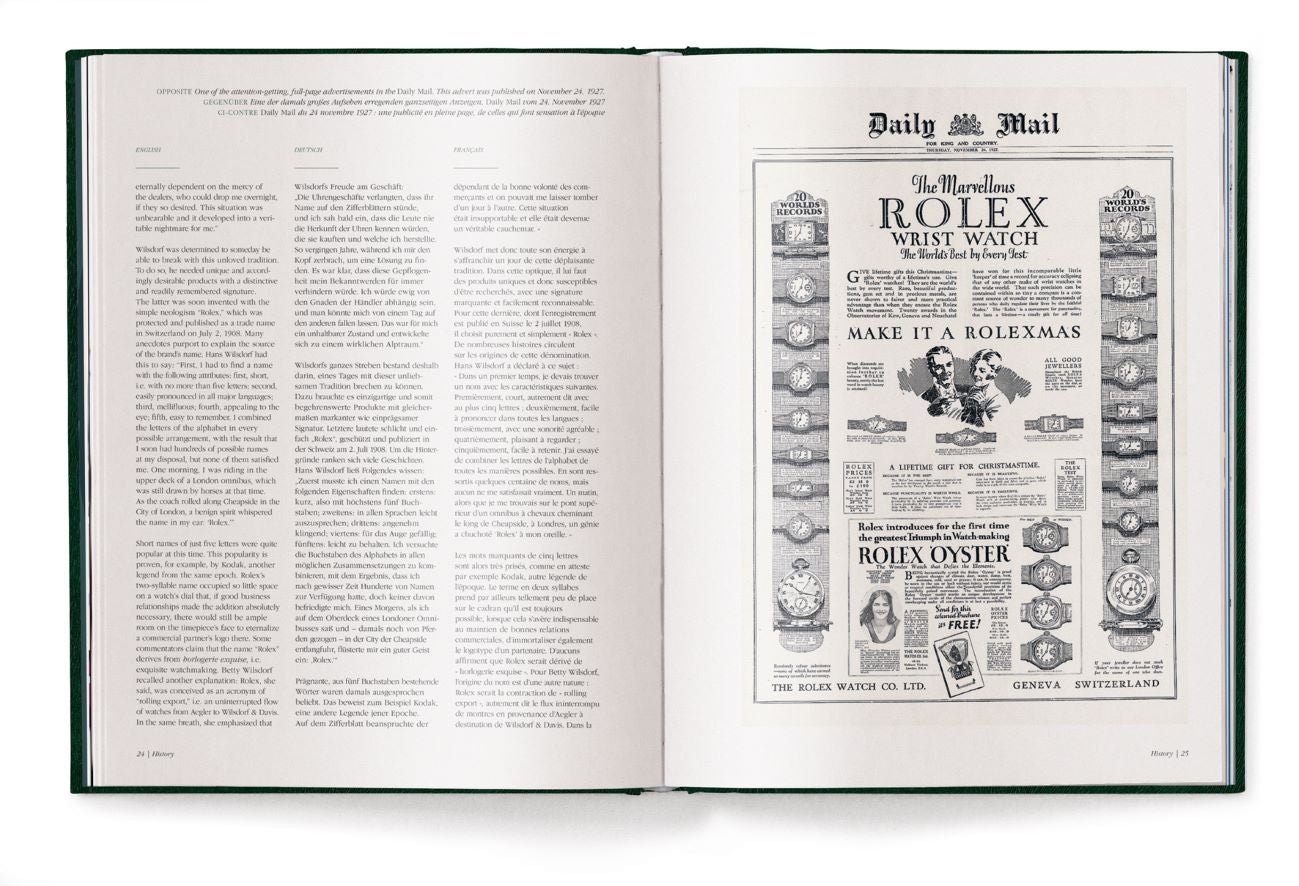 Livre de table basse The Watch Book Rolex, 3e édition mise à jour et étendue par Gisbert L Brunner