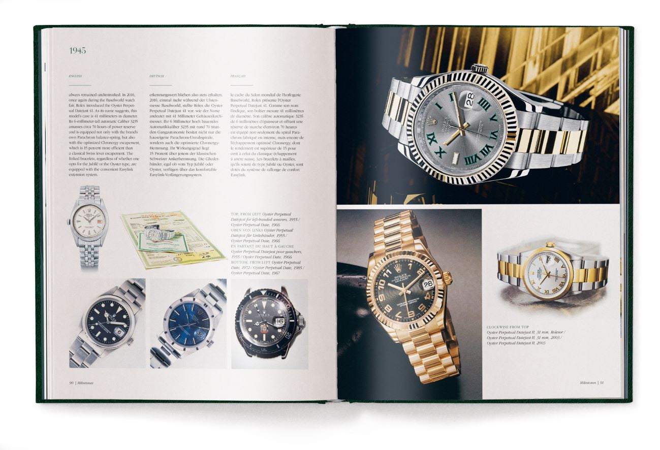 Livre de table basse The Watch Book Rolex, 3e édition mise à jour et étendue par Gisbert L Brunner