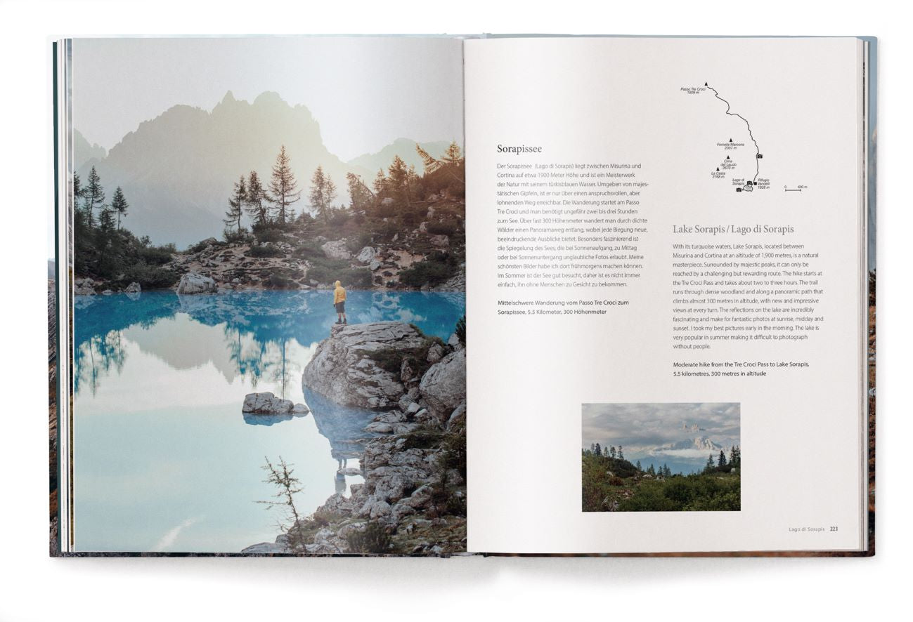 Livre de table basse Évasion, à la découverte des Dolomites Un voyage visuel et des aventures de Guerel Sahin