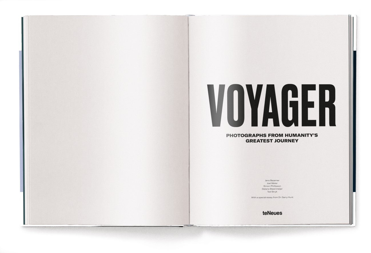 Livre de table basse Voyager, Photographies du plus grand voyage de l'humanité par Joel Meter Simon Phillipson Delano Steenmeijer Ted Stryk