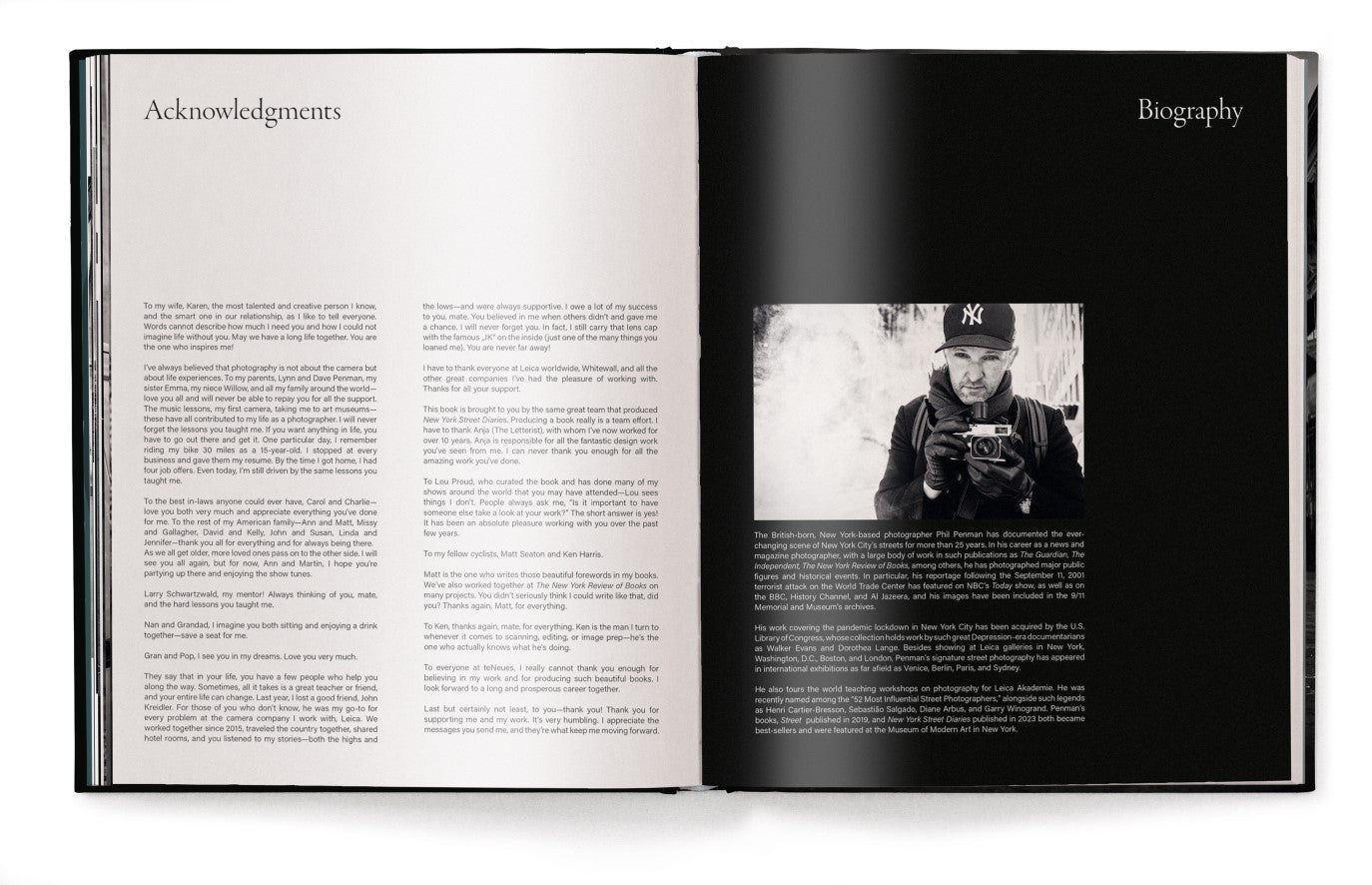 Livre de table basse New York Street Diaries par Phil Penman