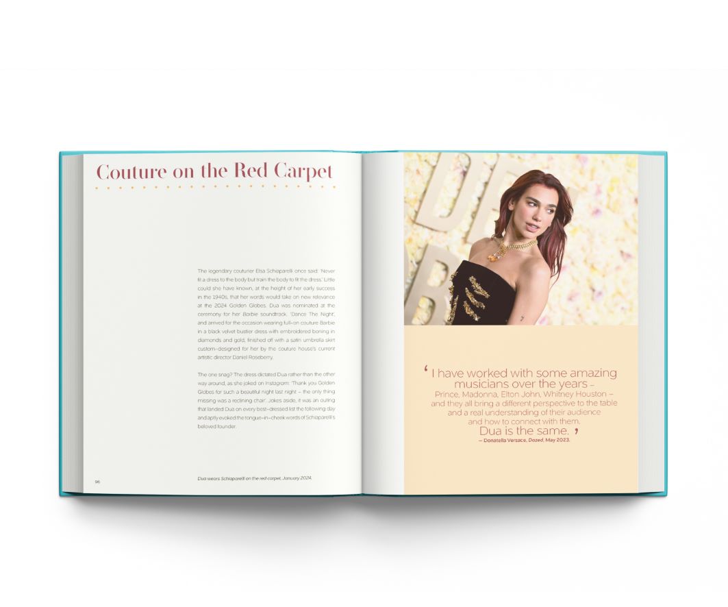 Koffietafelboek Dua Lipa, And the Clothes She Wears van Scarlett Conlon